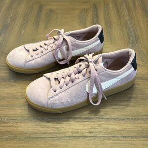 mauve nike suede blazers